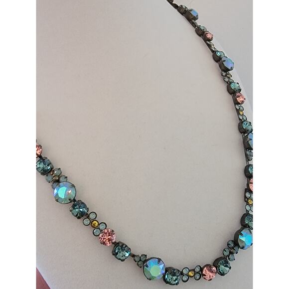 Retired Sorrelli Necklace Design – Multicolor Crystal Statement - Picture 1 of 8